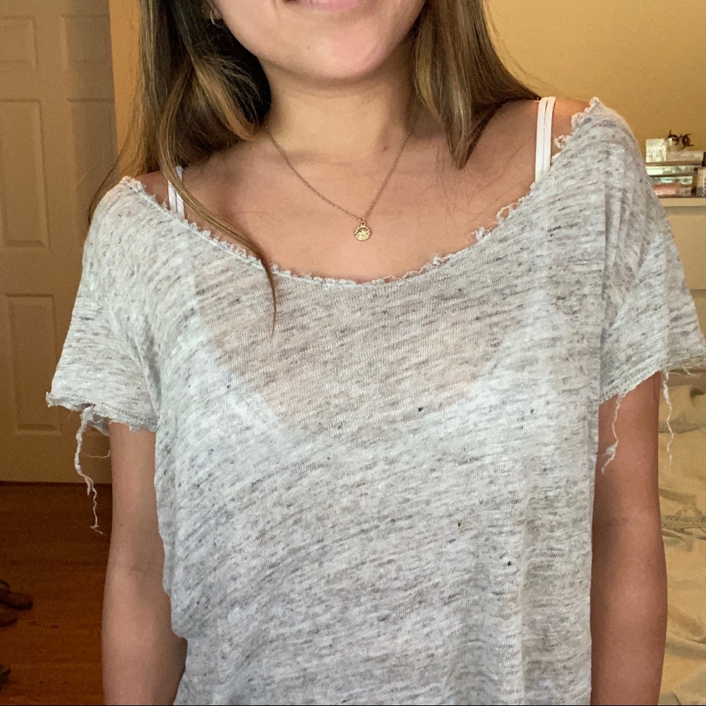 Loose gray Brandy Melville top